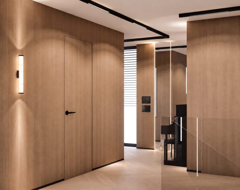 Apartament w sercu Krakowa - Contemporary Luxury - korytarz, wizualizacja projektu Art Park