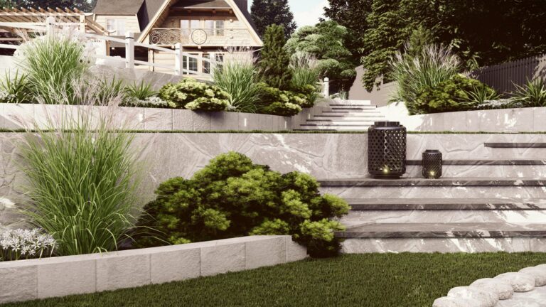 Ogród z widokiem na Giewont - Zakopane - ogród, wizualizacja projektu Art Park