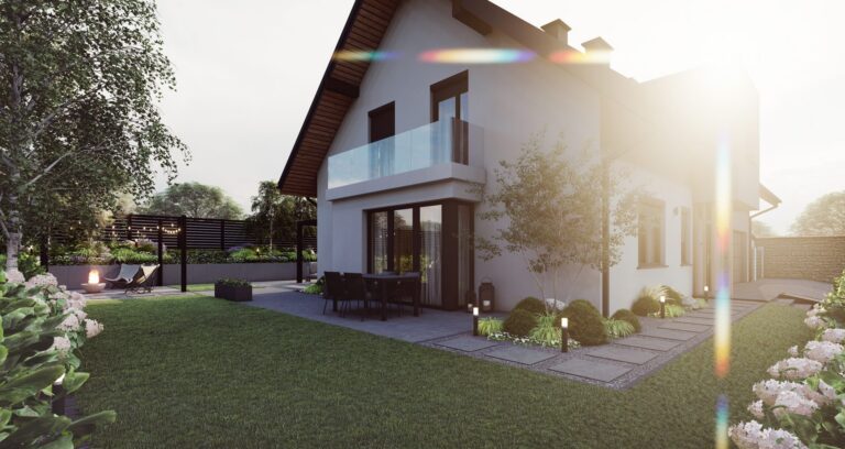 Ogród przydomowy - Zielonki - ogród, wizualizacja projektu Art Park